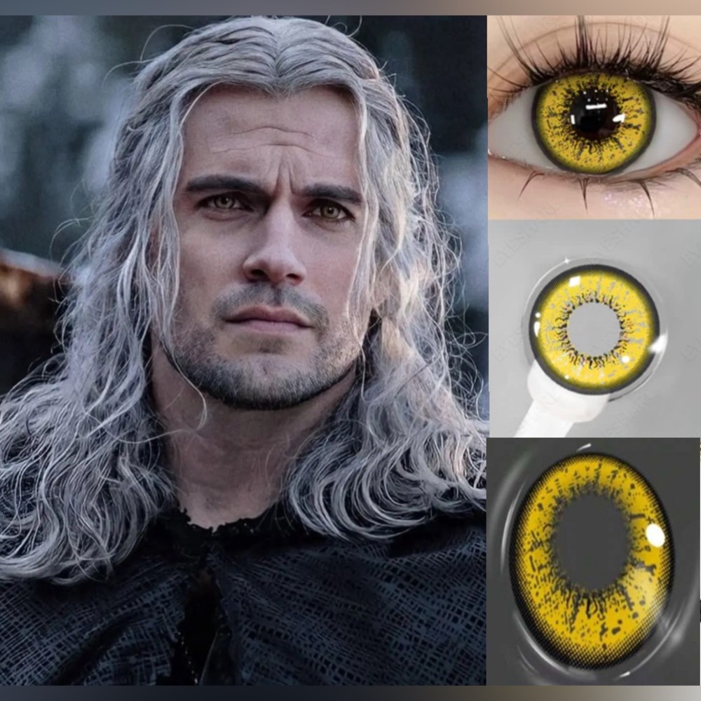 Halloween yellow lenses cosplay